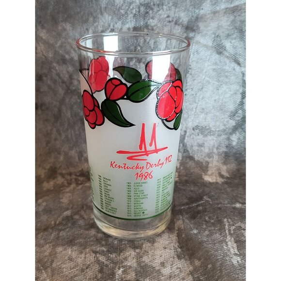 Vintage Kentucky Derby Churchill Downs Glasses 1988 Run For The Roses Horse Raci - Picture 3 of 3